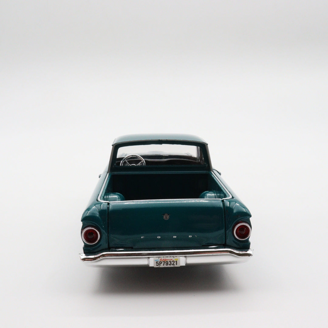 Motormax 1960 Ford Ranchero|Scale 1/24 Green Diecast Car|Vintage Pickup Model Car for Collectors|Classic Metal Collection Car|Gift for Dad