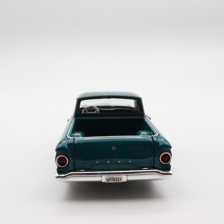Motormax 1960 Ford Ranchero|Scale 1/24 Green Diecast Car|Vintage Pickup Model Car for Collectors|Classic Metal Collection Car|Gift for Dad