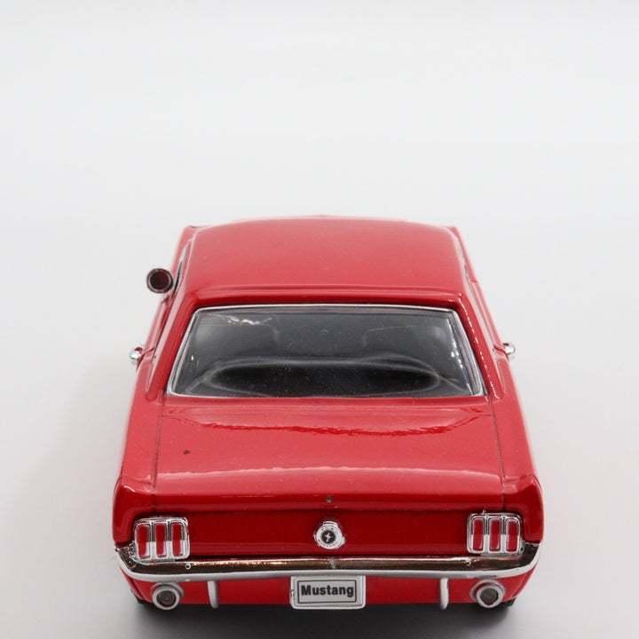 Welly 1964 Ford Mustang Coupe|Vintage Model Car|Scale 1/24 Diecast Classic Car Collection|Red Metal Car|Old Collectible Car|Office Decor