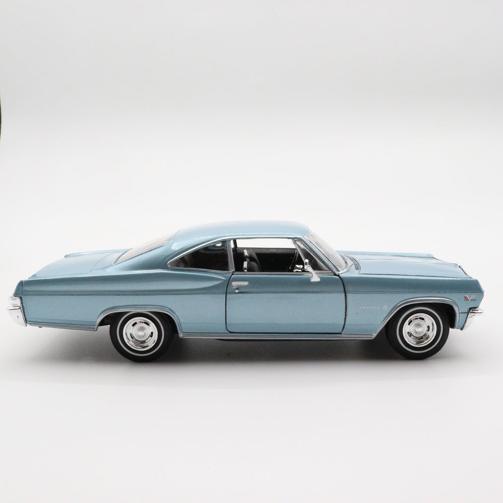 1965 Chevrolet SS 369|Scale 1/24 Vintage Model Car|Welly Diecast Blue Car for Collectors|Classic Old Metal Collection Car|Gift for Father