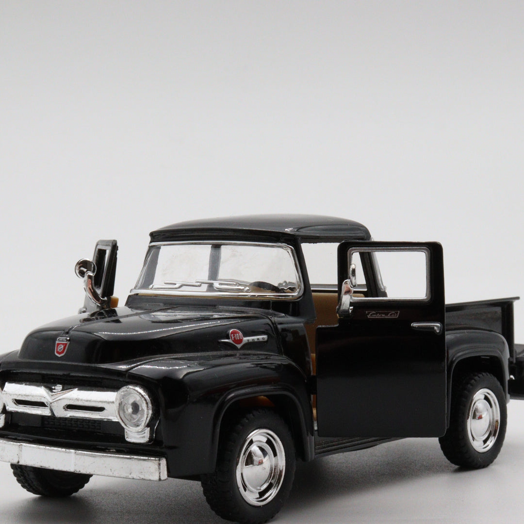 1956 Ford F-100 Pickup Model Car|Scale 1/38 Diecast Car|Vintage Model Black Car for Collectors|Classic Metal Collection Car|Fathers Day Gift
