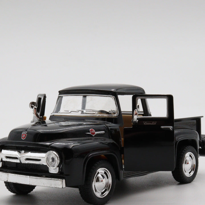 1956 Ford F-100 Pickup Model Car|Scale 1/38 Diecast Car|Vintage Model Black Car for Collectors|Classic Metal Collection Car|Fathers Day Gift