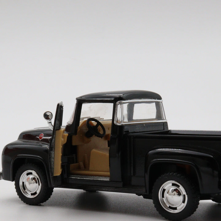 1956 Ford F-100 Pickup Model Car|Scale 1/38 Diecast Car|Vintage Model Black Car for Collectors|Classic Metal Collection Car|Fathers Day Gift