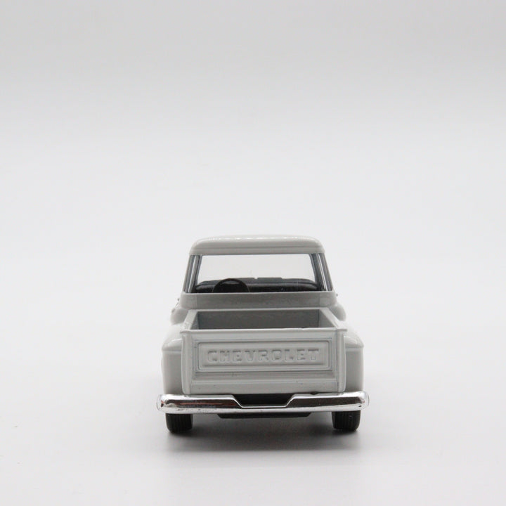 1955 Chevy Stepside|Scale 1/38 Diecast Car for Boys|Vintage Model White Pull Back Car for Collectors|Classic Metal Collection Car for Dad