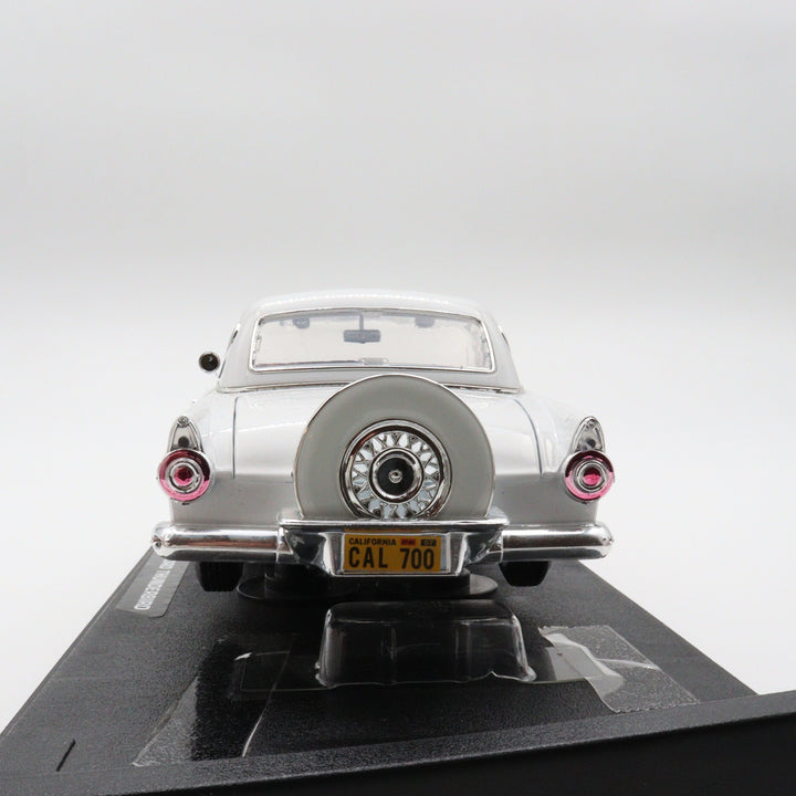 1956 Ford Thunderbird|Scale 1/18 White Diecast Car|Vintage Model Car for Collectors|Classic Convertible Metal Collection Car|Nostalgic Gift