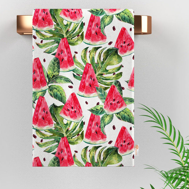 Watermelon Tea Towel|Fruit Kitchen Towel|Plum Dish Towel|Grape Hand Towel|Summer Trend Dishcloth|Soft Cleaning Cloth|Cost-Effective Rag