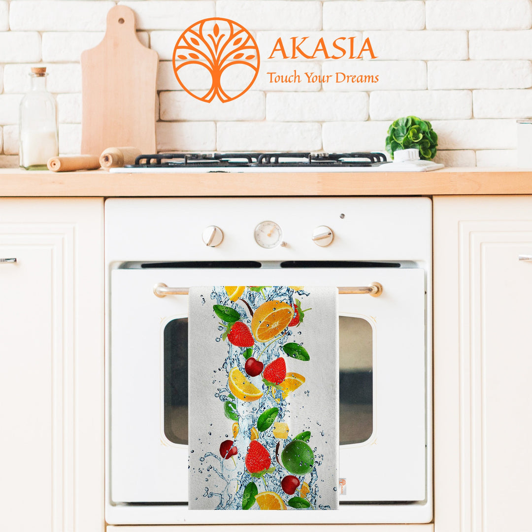 Lemon Hand Towel|Lime Dishcloth|Fresh Citrus Towel|Fruit Kitchen Tea Towel|Cleaning Cloth|Dust Remover|Cost-Effective Rag|Farmhouse Towel