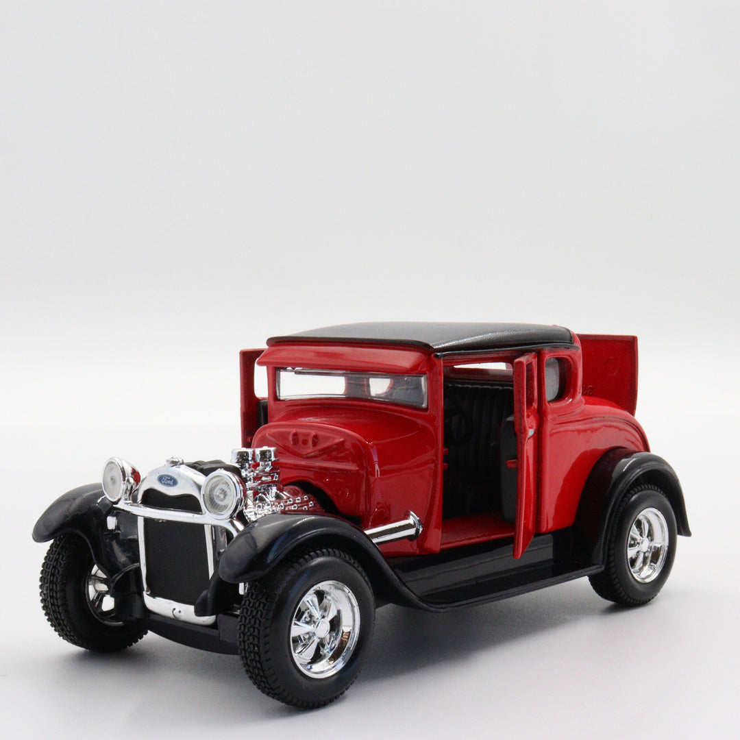 1929 Ford Model A Maisto Car|Scale 1:24 Diecast Car|Classic Vintage Car Gift for Dad|Metal Black and Red Car for Collectors|Home Decor Item
