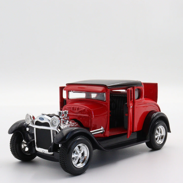 1929 Ford Model A Maisto Car|Scale 1:24 Diecast Car|Classic Vintage Car Gift for Dad|Metal Black and Red Car for Collectors|Home Decor Item