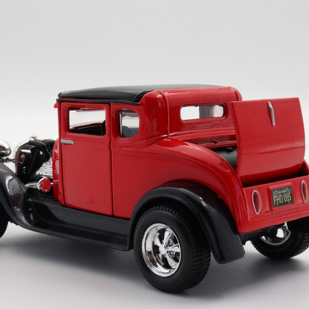 1929 Ford Model A Maisto Car|Scale 1:24 Diecast Car|Classic Vintage Car Gift for Dad|Metal Black and Red Car for Collectors|Home Decor Item