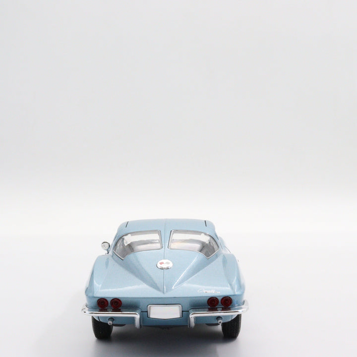 Welly 1963 Chevrolet Corvette|Scale 1:24 Diecast Vintage Car|Classic Model Old Car|Collectible Metal Blue Car for Collectors|Gift for Dad