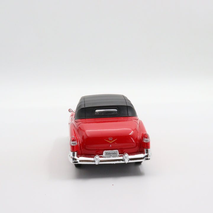 Welly 1953 Cadillac Eldorado|Scale 1:24 Diecast Vintage Car|Classic Model Car|Collectible Metal Red Car for Collectors|Birthday Gift for Dad