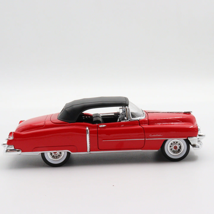 Welly 1953 Cadillac Eldorado|Scale 1:24 Diecast Vintage Car|Classic Model Car|Collectible Metal Red Car for Collectors|Birthday Gift for Dad