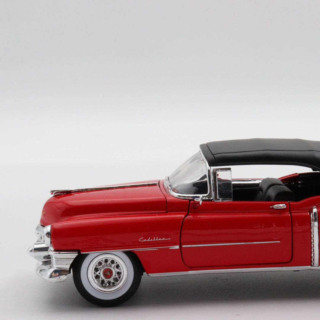 Welly 1953 Cadillac Eldorado|Scale 1:24 Diecast Vintage Car|Classic Model Car|Collectible Metal Red Car for Collectors|Birthday Gift for Dad