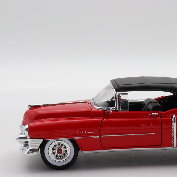 Welly 1953 Cadillac Eldorado|Scale 1:24 Diecast Vintage Car|Classic Model Car|Collectible Metal Red Car for Collectors|Birthday Gift for Dad