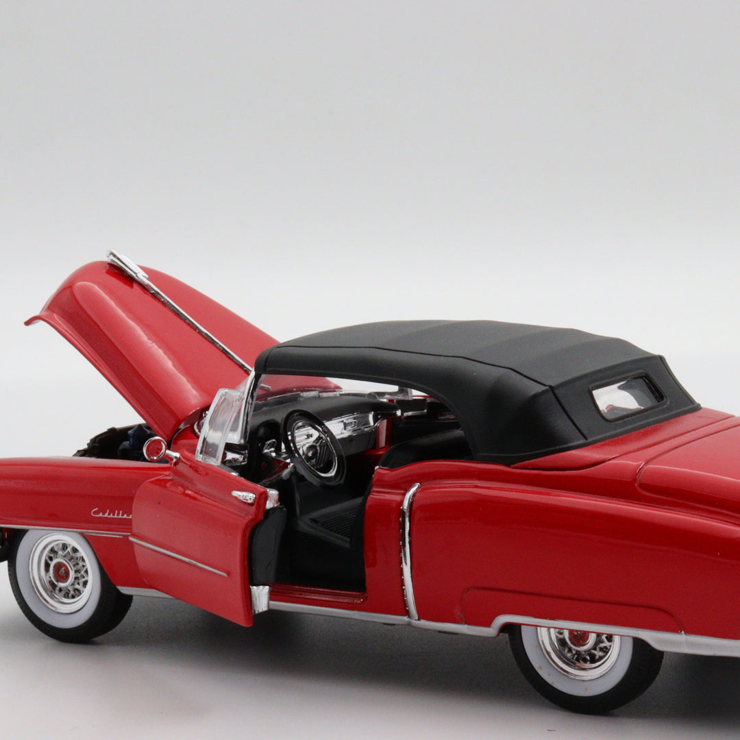 Welly 1953 Cadillac Eldorado|Scale 1:24 Diecast Vintage Car|Classic Model Car|Collectible Metal Red Car for Collectors|Birthday Gift for Dad
