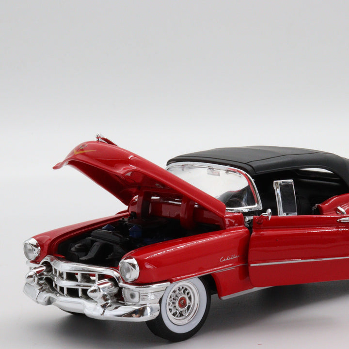 Welly 1953 Cadillac Eldorado|Scale 1:24 Diecast Vintage Car|Classic Model Car|Collectible Metal Red Car for Collectors|Birthday Gift for Dad