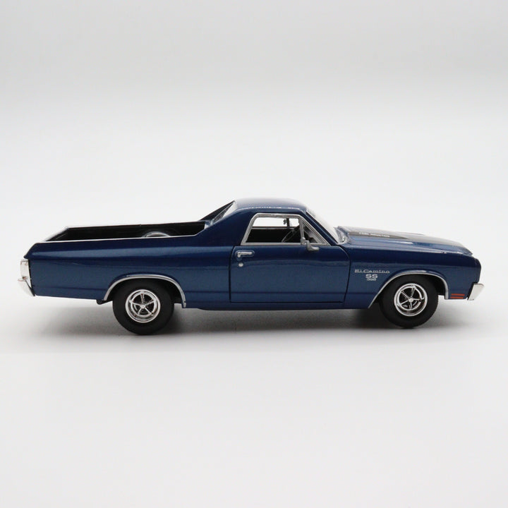 Motormax 1970 Chevy El Camino SS 396|Scale 1/24 Blue Diecast Car|Pickup Model Car|Vintage Model Car for Collectors|Classic Metal Car for Dad