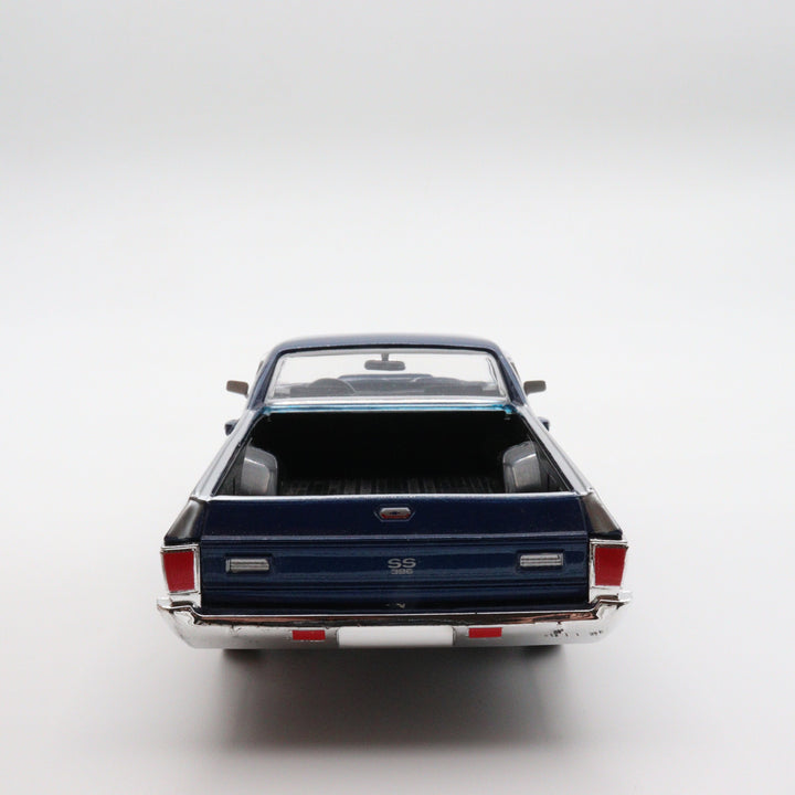Motormax 1970 Chevy El Camino SS 396|Scale 1/24 Blue Diecast Car|Pickup Model Car|Vintage Model Car for Collectors|Classic Metal Car for Dad
