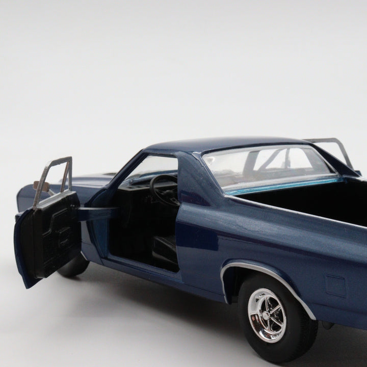 Motormax 1970 Chevy El Camino SS 396|Scale 1/24 Blue Diecast Car|Pickup Model Car|Vintage Model Car for Collectors|Classic Metal Car for Dad