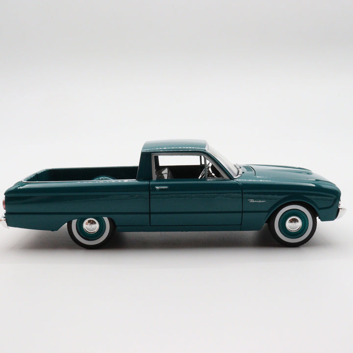 Motormax 1960 Ford Ranchero|Scale 1/24 Green Diecast Car|Vintage Pickup Model Car for Collectors|Classic Metal Collection Car|Gift for Dad