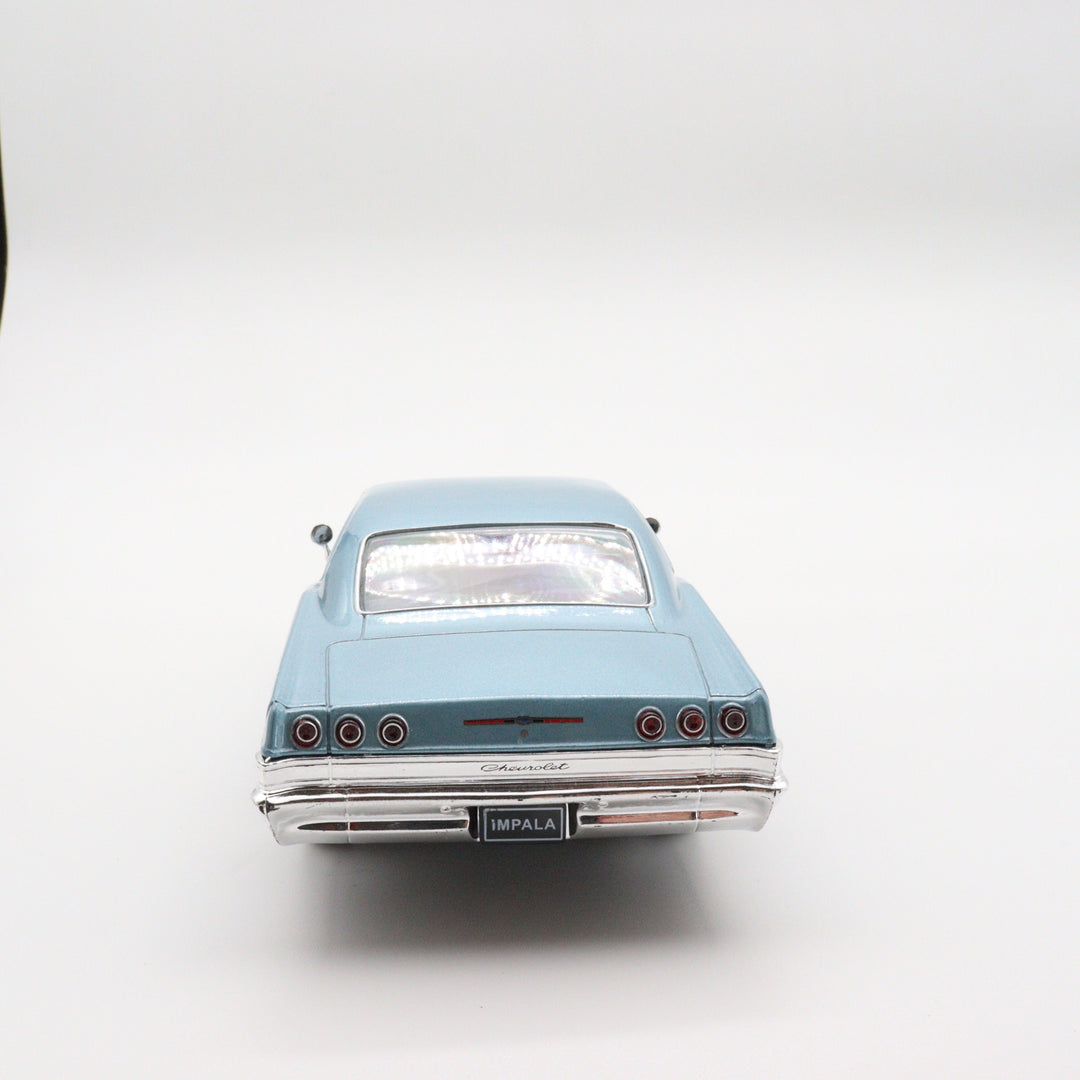 1965 Chevrolet SS 369|Scale 1/24 Vintage Model Car|Welly Diecast Blue Car for Collectors|Classic Old Metal Collection Car|Gift for Father