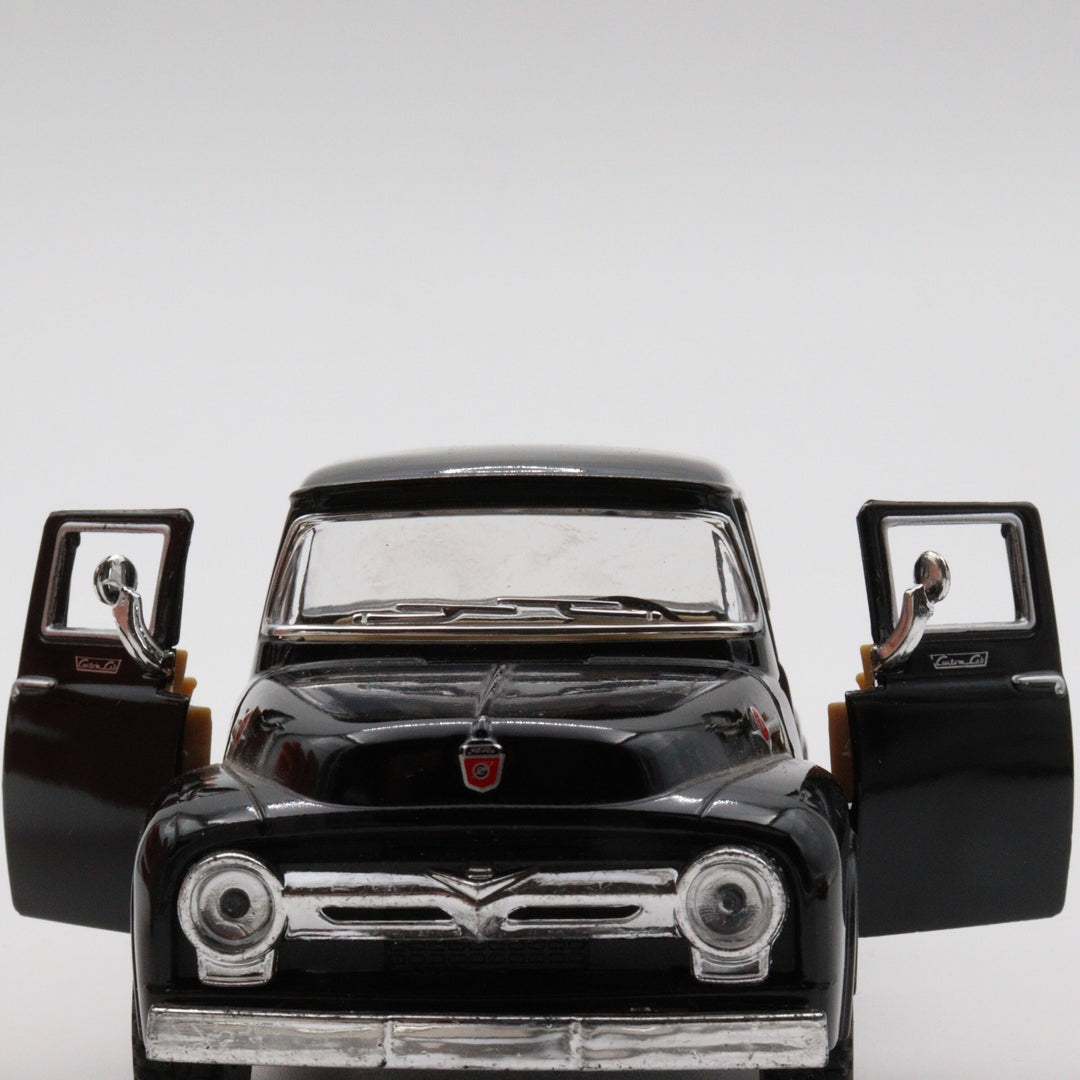 1956 Ford F-100 Pickup Model Car|Scale 1/38 Diecast Car|Vintage Model Black Car for Collectors|Classic Metal Collection Car|Fathers Day Gift