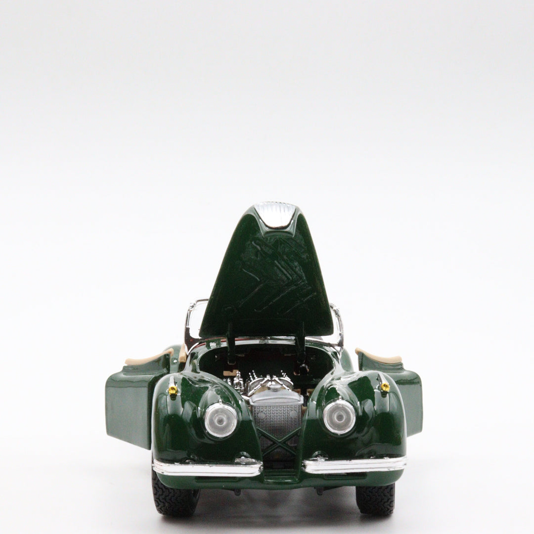 Jaguar XK 120|Scale 1/24 Green Diecast Car|Vintage Collectible Model Car for Collectors|Classic Metal Collection Car|Nostalgic Gift for Dad