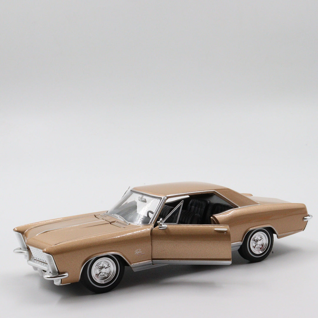 1965 Buick Riviera Gran Sport Diecast Car|Scale 1/24 Classic Car Collection|Old Model Car|Vintage Light Brown Metal Car|Gift for Dad