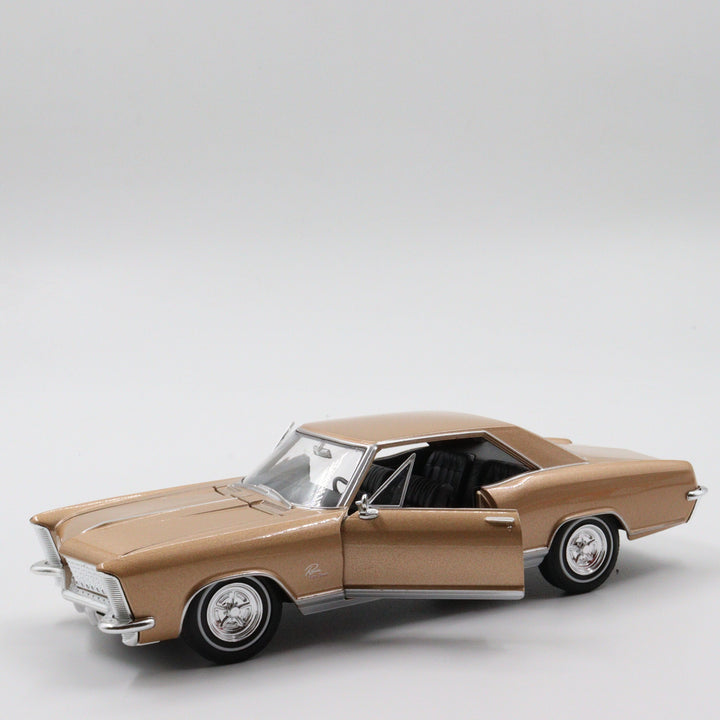 1965 Buick Riviera Gran Sport Diecast Car|Scale 1/24 Classic Car Collection|Old Model Car|Vintage Light Brown Metal Car|Gift for Dad