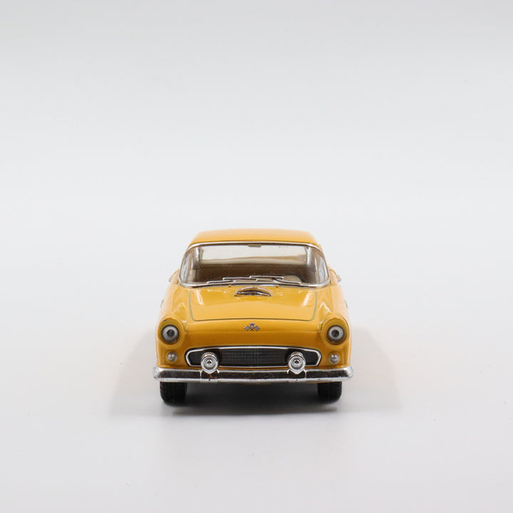 1955 Ford Thunderbird|Scale 1:36 Diecast Classic Car|Vintage Kinsmart Model Car|Collectible Metal Yellow Car for Collectors|Nostalgic Gift