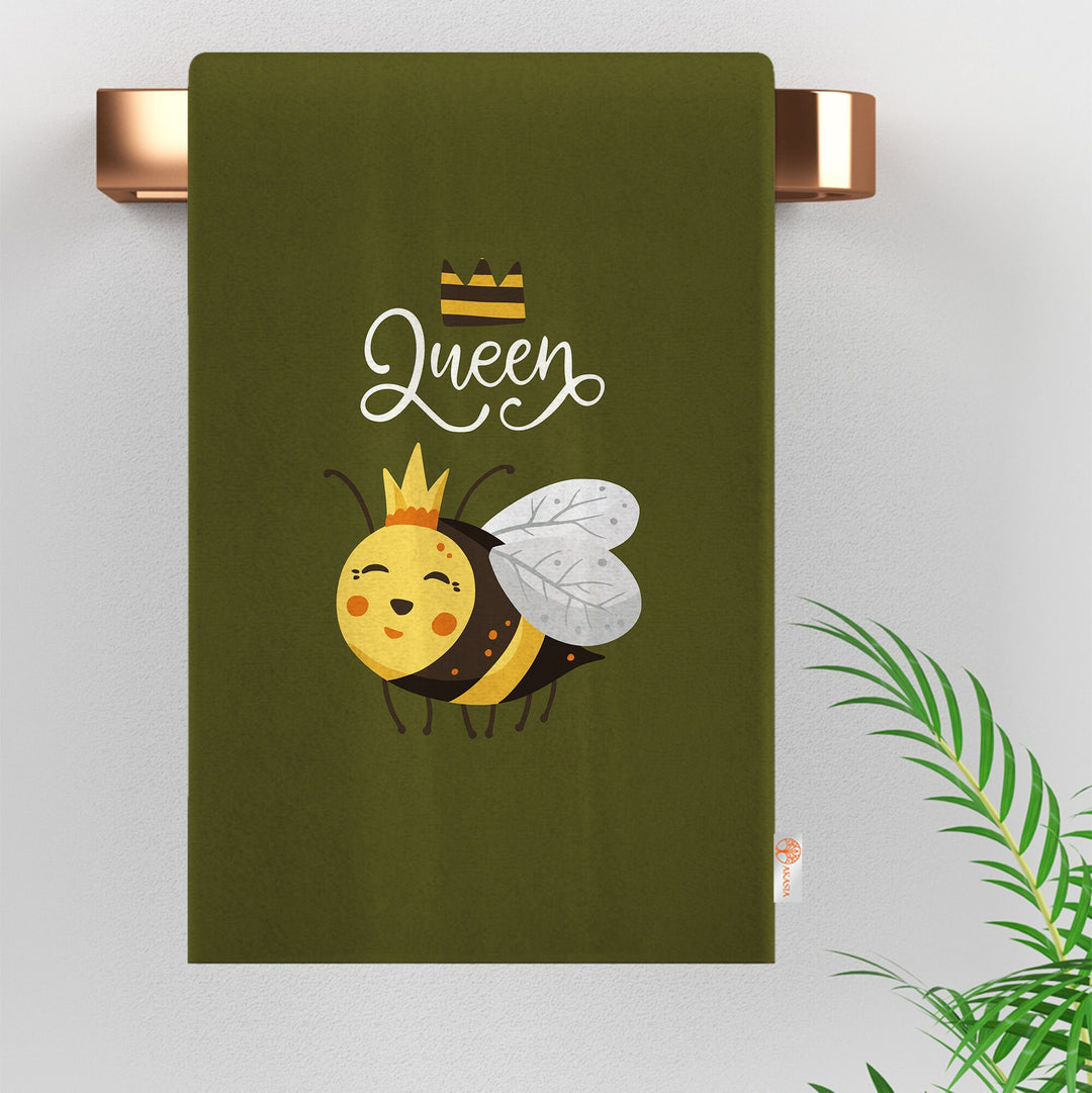 Cute Bee Hand Towel|Honey Dishcloth|Beehive Print Hand Towel|Bee Dish Cloth|Eco-Friendly Rag|Soft Cleaning Towel|Kitchen Gift For Her
