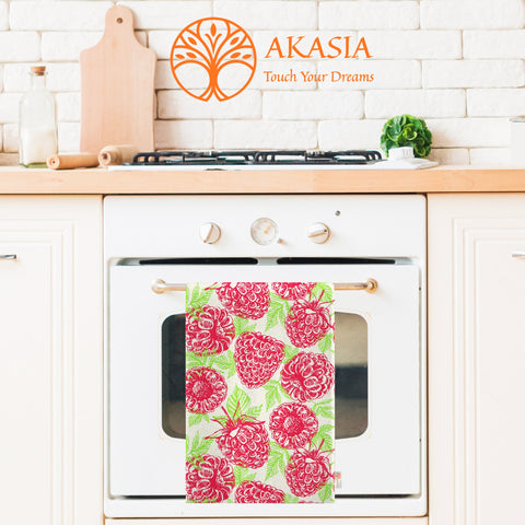 Fruit Kitchen Towel|Berry, Lemon Towel|Pineapple Dishcloth|Summer Hand Towel|Eco-Friendly Rag|Dust Remover|Cleaning Cloth|Cost-Effective Rag
