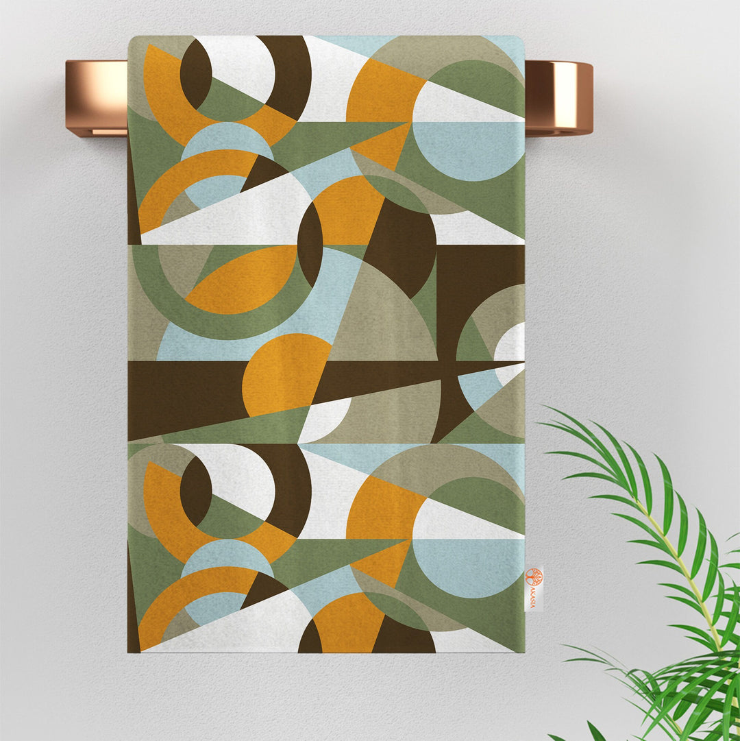 Abstract Tea Towel|Colorful Hand Towel|Boho Dish Cloth|Eco-Friendly Modern Towel|Minimalist Dishcloth|Gift For Her|Soft Cleaning Cloth