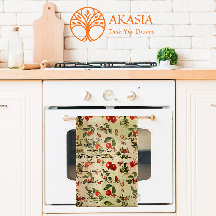 16x24 Fall Tea Towel|Pumpkin Dishcloth|Dry Leaf Hand Towel|Autumn Towel|Kitchen Cleaning Cloth|Dust Remover|Cost-Effective Rag