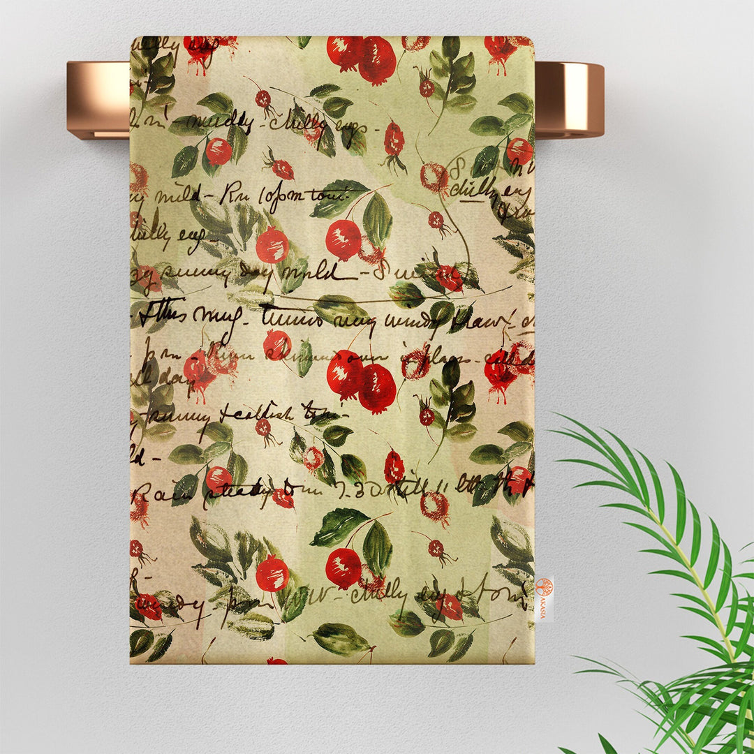 16x24 Fall Tea Towel|Pumpkin Dishcloth|Dry Leaf Hand Towel|Autumn Towel|Kitchen Cleaning Cloth|Dust Remover|Cost-Effective Rag