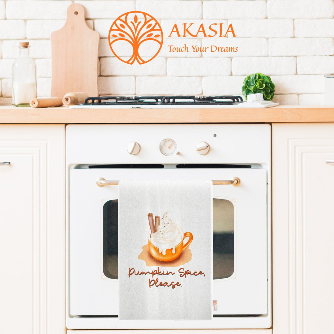 Fall Trend Tea Towel|Autumn Hand Towel|Pumpkin Dishcloth|Thanksgiving Towel|Kitchen Cleaning Cloth|Dust Remover|Cost-Effective Rag