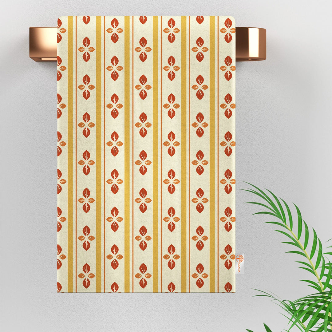 16x24 Fall Tea Towel|Mushroom Dishcloth|Dry Leaf Hand Towel|Autumn Towel|Kitchen Cleaning Cloth|Dust Remover|Cost-Effective Rag