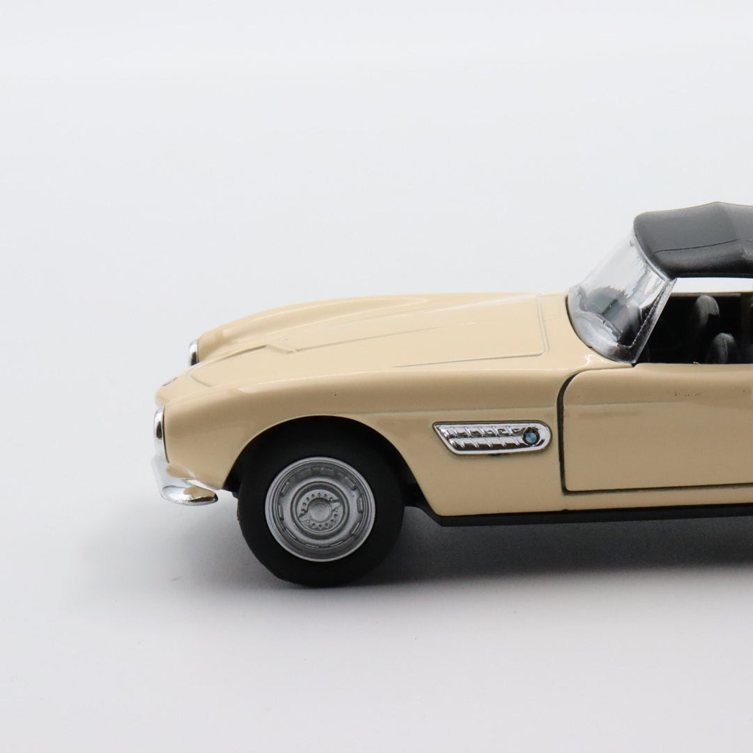 Welly 1956 BMW 507|Diecast Model Car for Collectors|Vintage Model Cream Color Car|Classic Old Metal Two Door Coupe Car|Father Christmas Gift