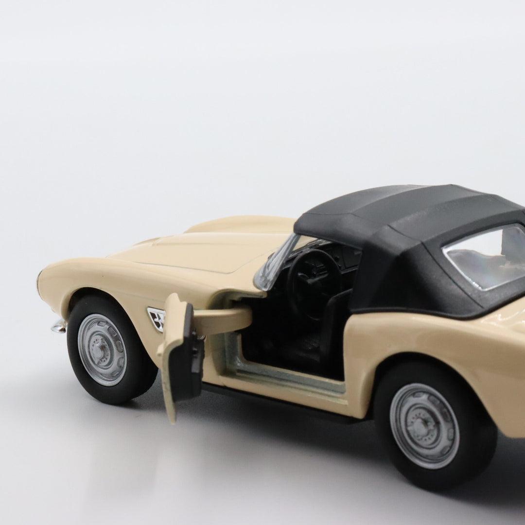 Welly 1956 BMW 507|Diecast Model Car for Collectors|Vintage Model Cream Color Car|Classic Old Metal Two Door Coupe Car|Father Christmas Gift