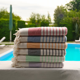 Personalized Turkish Beach Towel|Embroidered Bath Towel|Organic Cotton Towel|Colorful Pool Towel|Custom Peshtemal Towel|Bridesmaid Gift