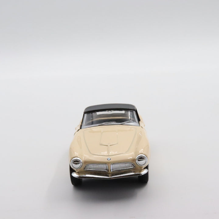 Welly 1956 BMW 507|Diecast Model Car for Collectors|Vintage Model Cream Color Car|Classic Old Metal Two Door Coupe Car|Father Christmas Gift