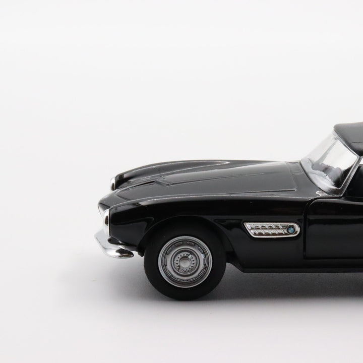 Welly 1956 BMW 507 Model Car|Diecast Car for Collectors|Classic Two Door Car|Coupe Pull Back Car Toy for Boys|Metal Black Car|Gift for Dad