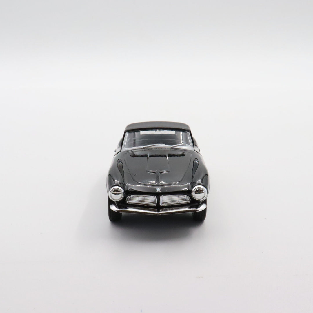 Welly 1956 BMW 507 Model Car|Diecast Car for Collectors|Classic Two Door Car|Coupe Pull Back Car Toy for Boys|Metal Black Car|Gift for Dad