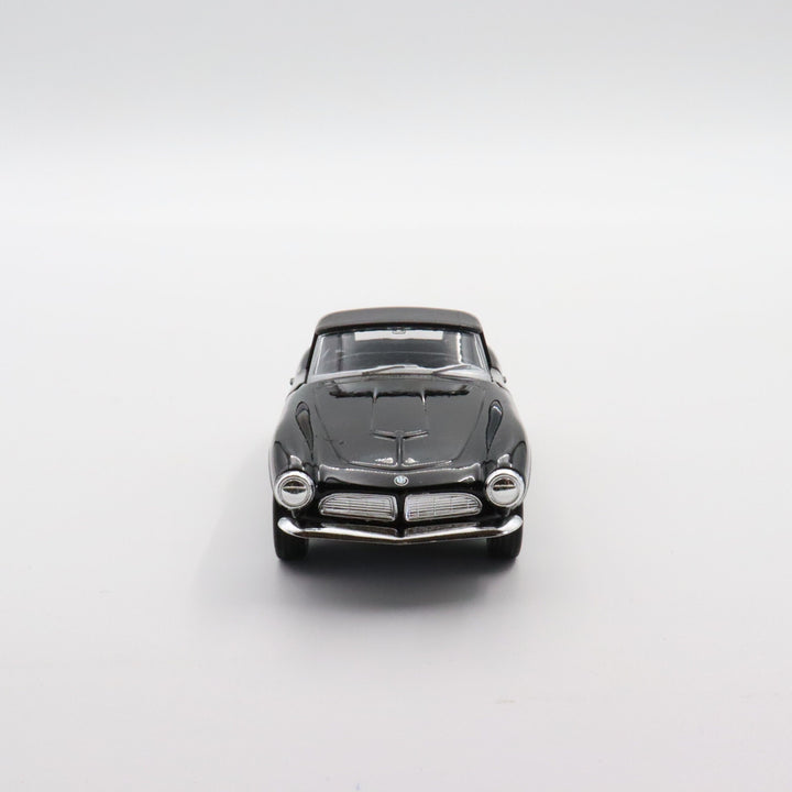Welly 1956 BMW 507 Model Car|Diecast Car for Collectors|Classic Two Door Car|Coupe Pull Back Car Toy for Boys|Metal Black Car|Gift for Dad