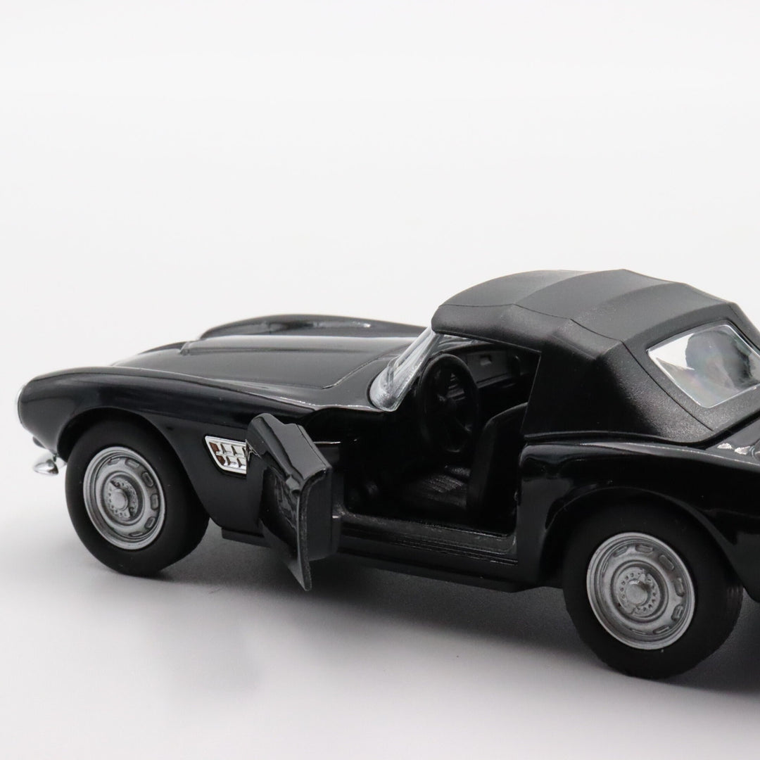 Welly 1956 BMW 507 Model Car|Diecast Car for Collectors|Classic Two Door Car|Coupe Pull Back Car Toy for Boys|Metal Black Car|Gift for Dad