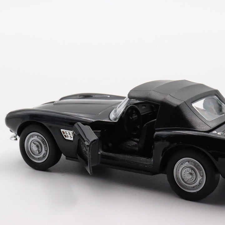 Welly 1956 BMW 507 Model Car|Diecast Car for Collectors|Classic Two Door Car|Coupe Pull Back Car Toy for Boys|Metal Black Car|Gift for Dad