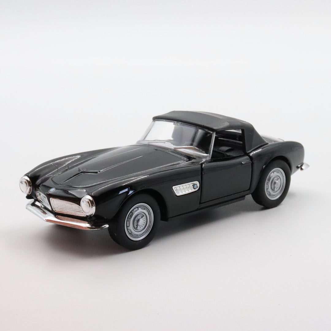 Welly 1956 BMW 507 Model Car|Diecast Car for Collectors|Classic Two Door Car|Coupe Pull Back Car Toy for Boys|Metal Black Car|Gift for Dad