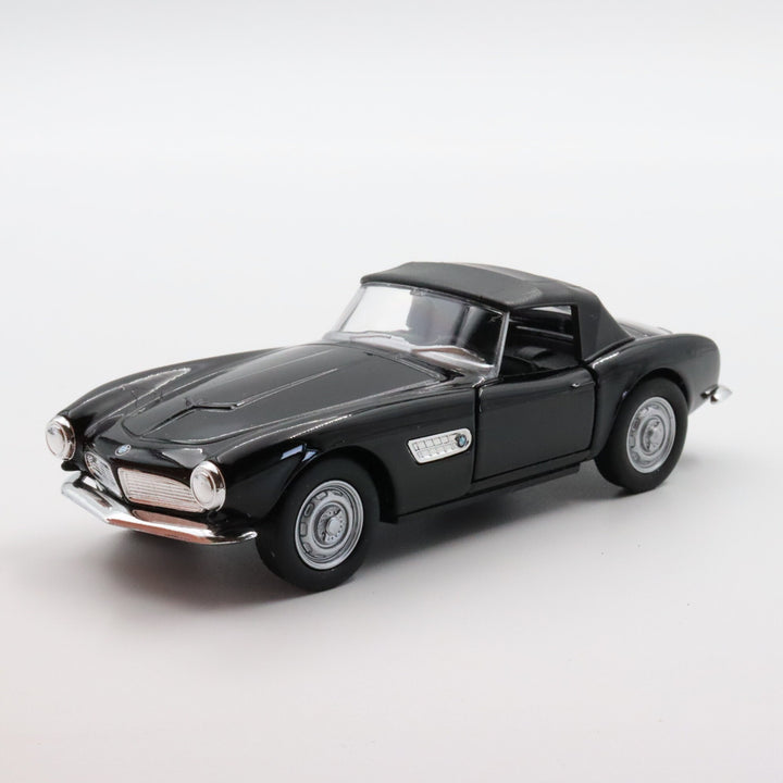 Welly 1956 BMW 507 Model Car|Diecast Car for Collectors|Classic Two Door Car|Coupe Pull Back Car Toy for Boys|Metal Black Car|Gift for Dad