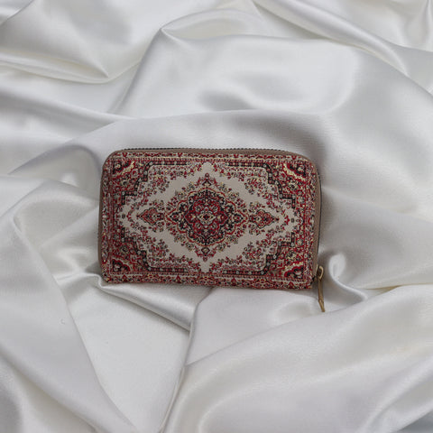 Small Wallet Zip Around|Woven Money Bag|Boho Coin Holder|Ladies Compact Pocket Wallet|Fabric Coin Purse|Women Mini Bag|Mini Clutch Bag